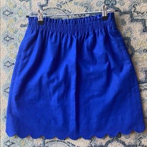 J. Crew royal blue skirt